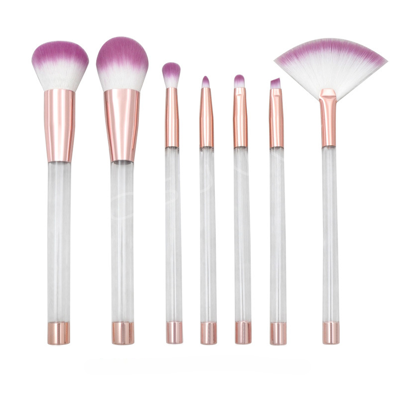 Manejo de tubo de tallo de cristal transparente de 7 piezas de PVC al por mayor